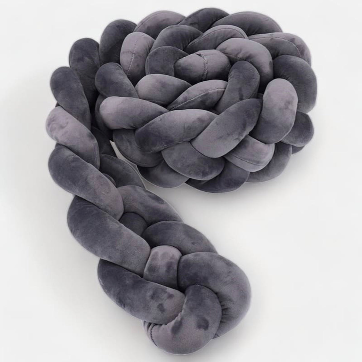 Tour de Lit Tressé Gris