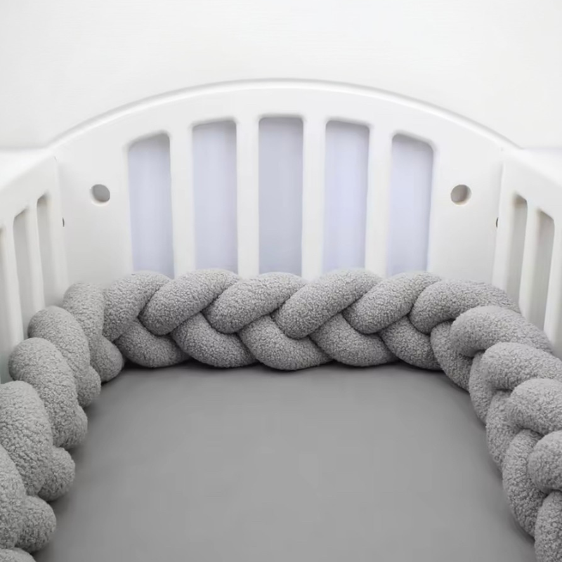 Tour de lit Tressé Molletonné Uni