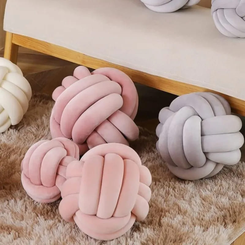 coussin noeud tressé