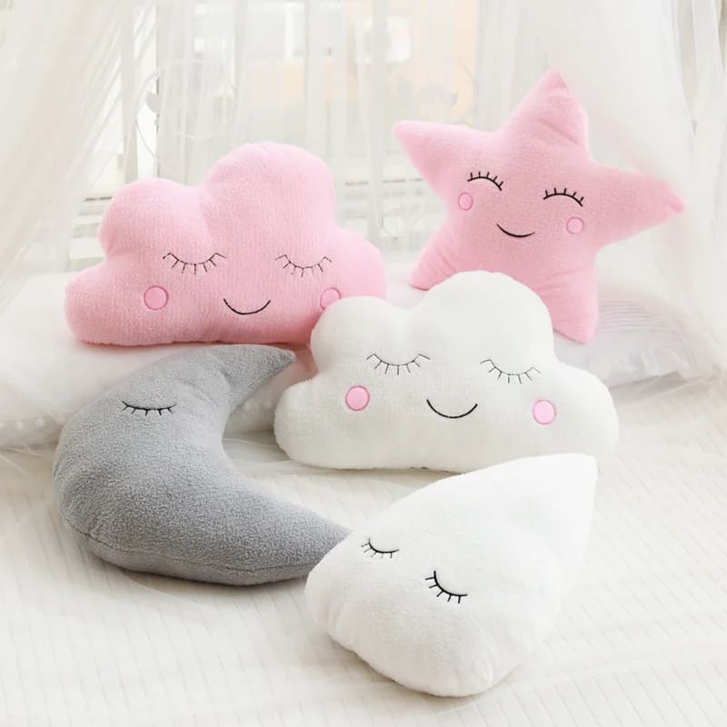 coussin lune étoile nuage bébé