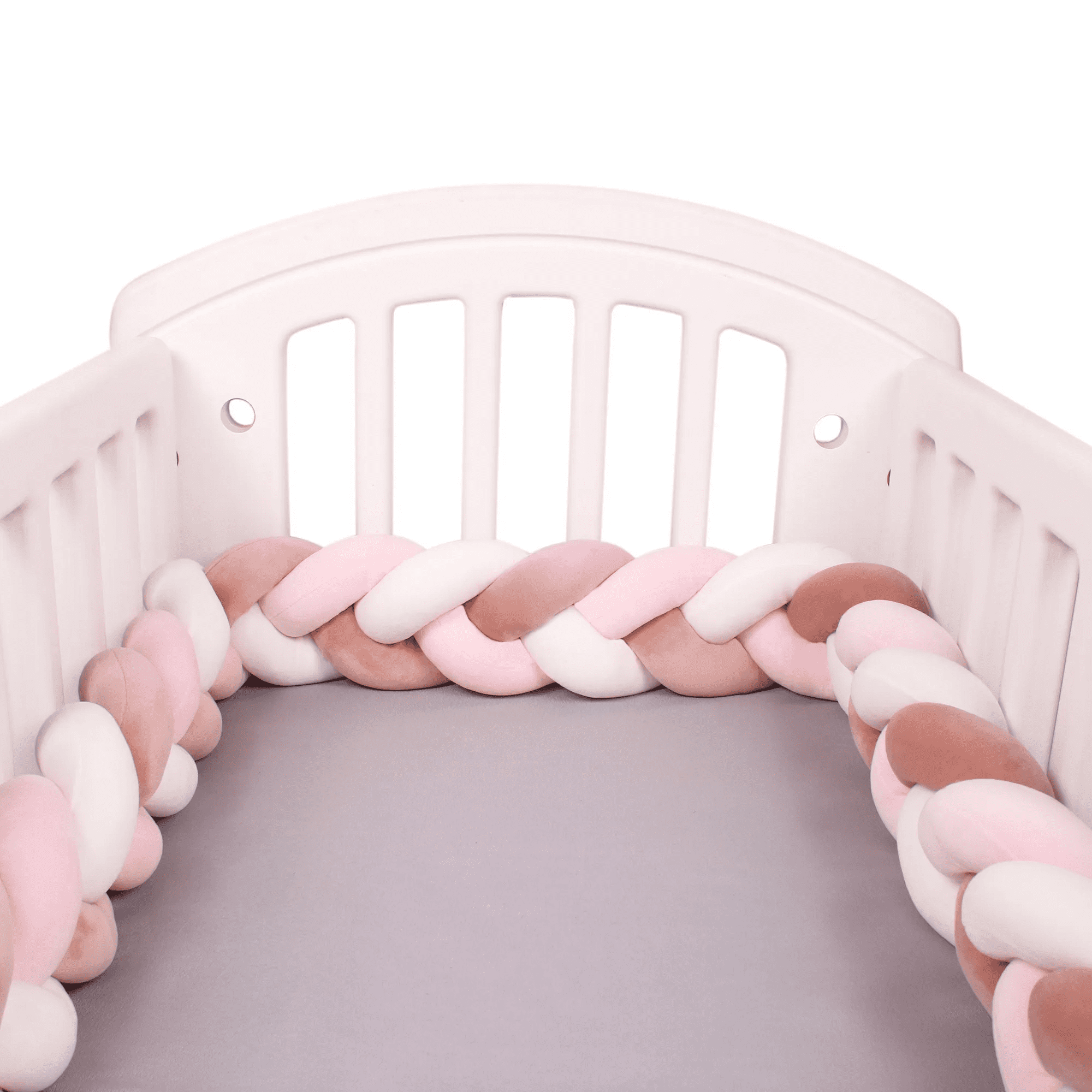 réducteur de lit tressé rose
