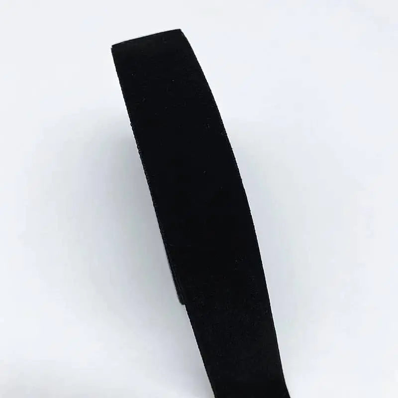 ruban fixation tresse de lit noir