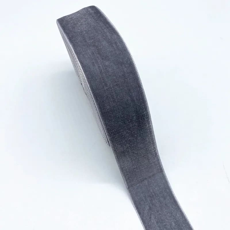 ruban fixation tresse de lit gris