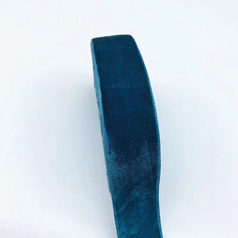 ruban fixation tresse de lit bleu canard