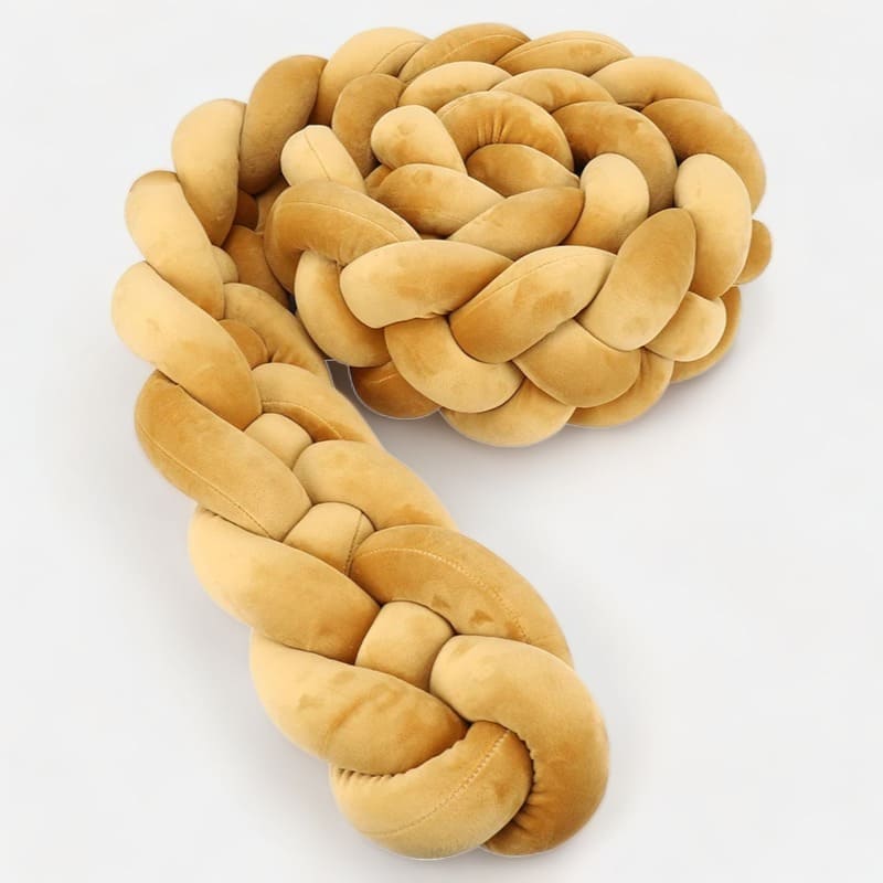 tresse de lit moutarde