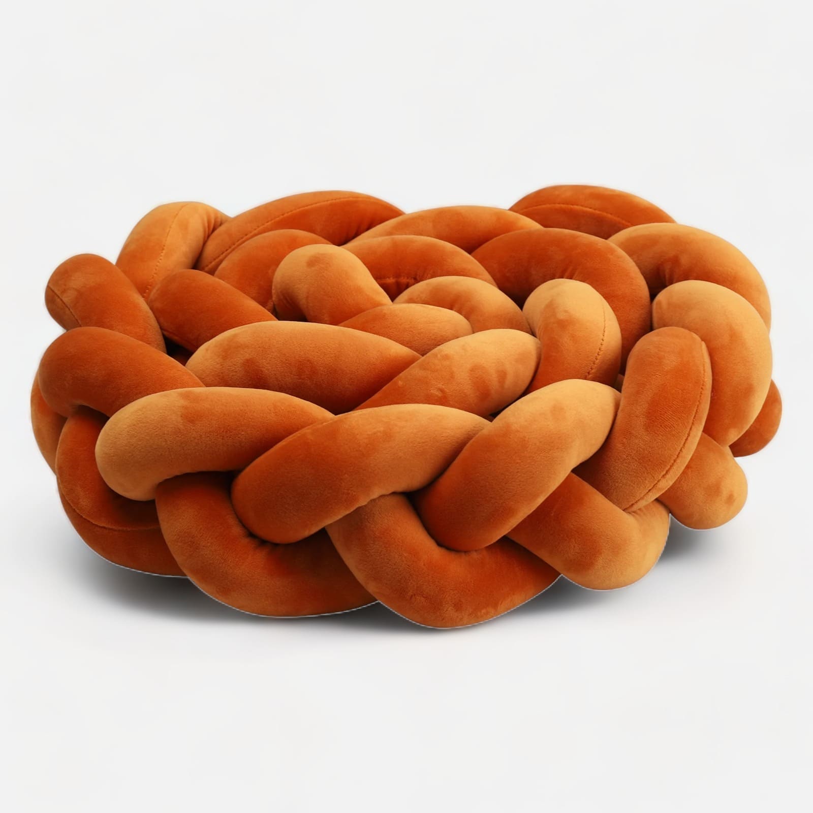 tour de lit tressé orange