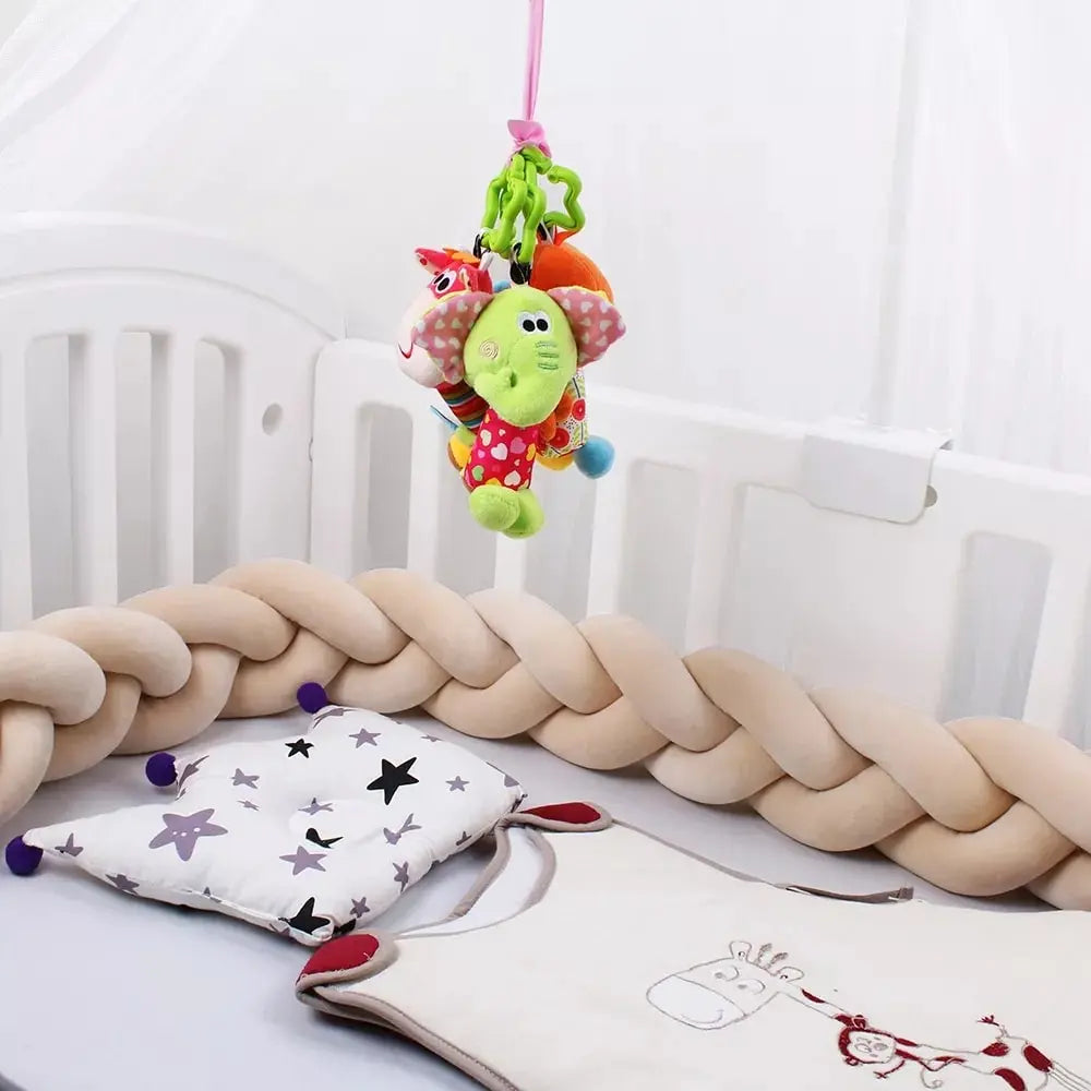 tresse de lit bébé beige