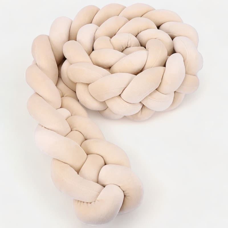 tresse de lit beige 4 brins