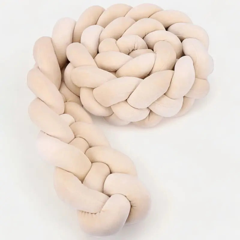 tresse de lit beige 4 brins