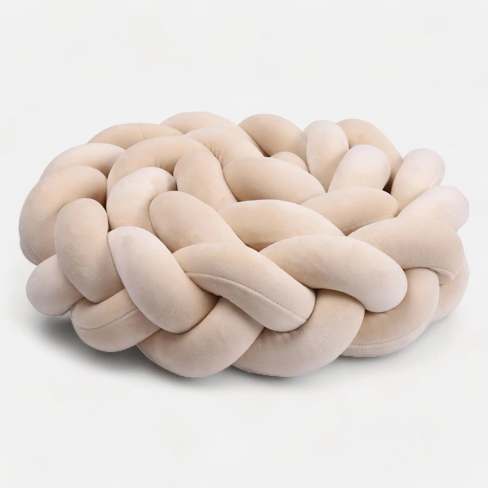tresse de lit beige beige clair