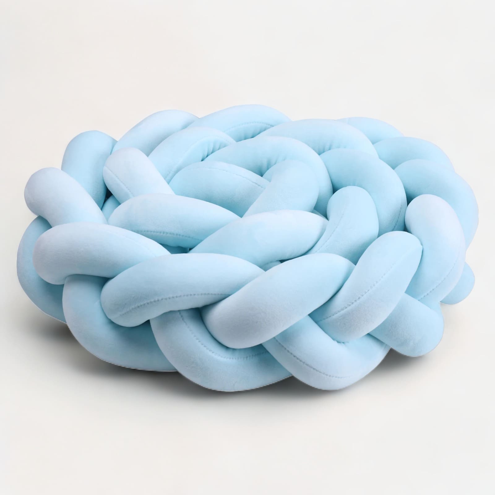 tresse de lit bleu ciel