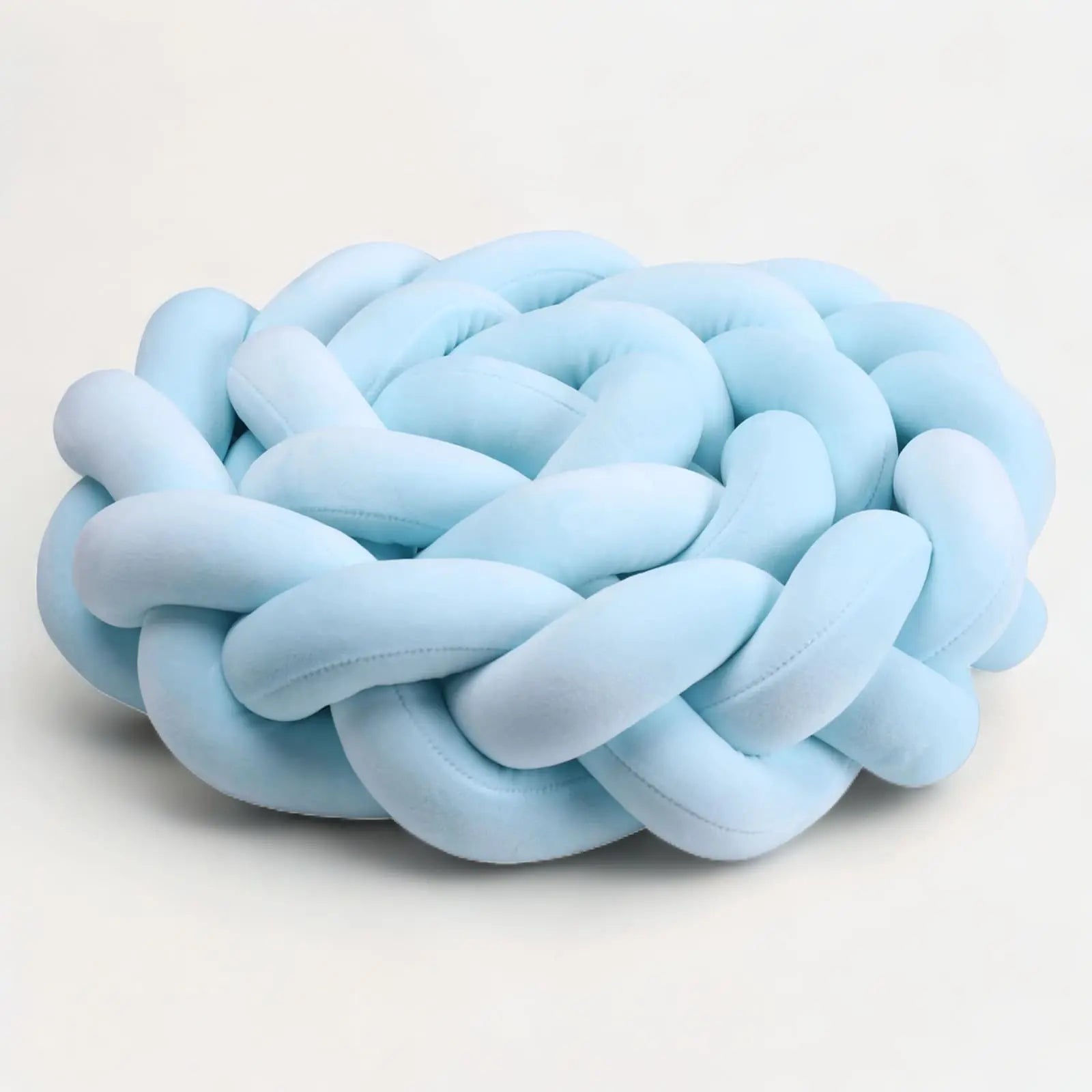 tresse de lit bleu ciel