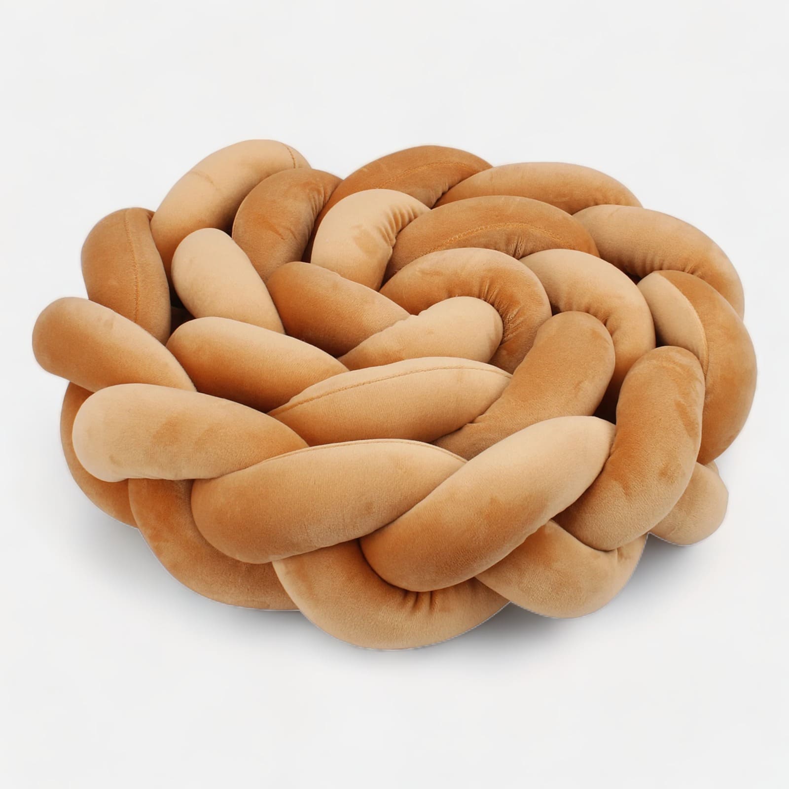 tour de lit tressé camel