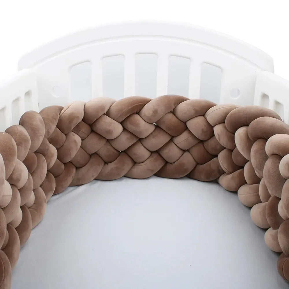 tresse de lit marron 6 brins
