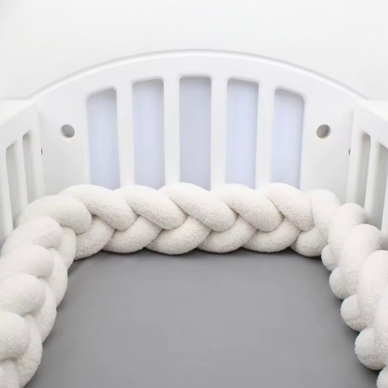 Tour de lit Tressé Molletonné Uni