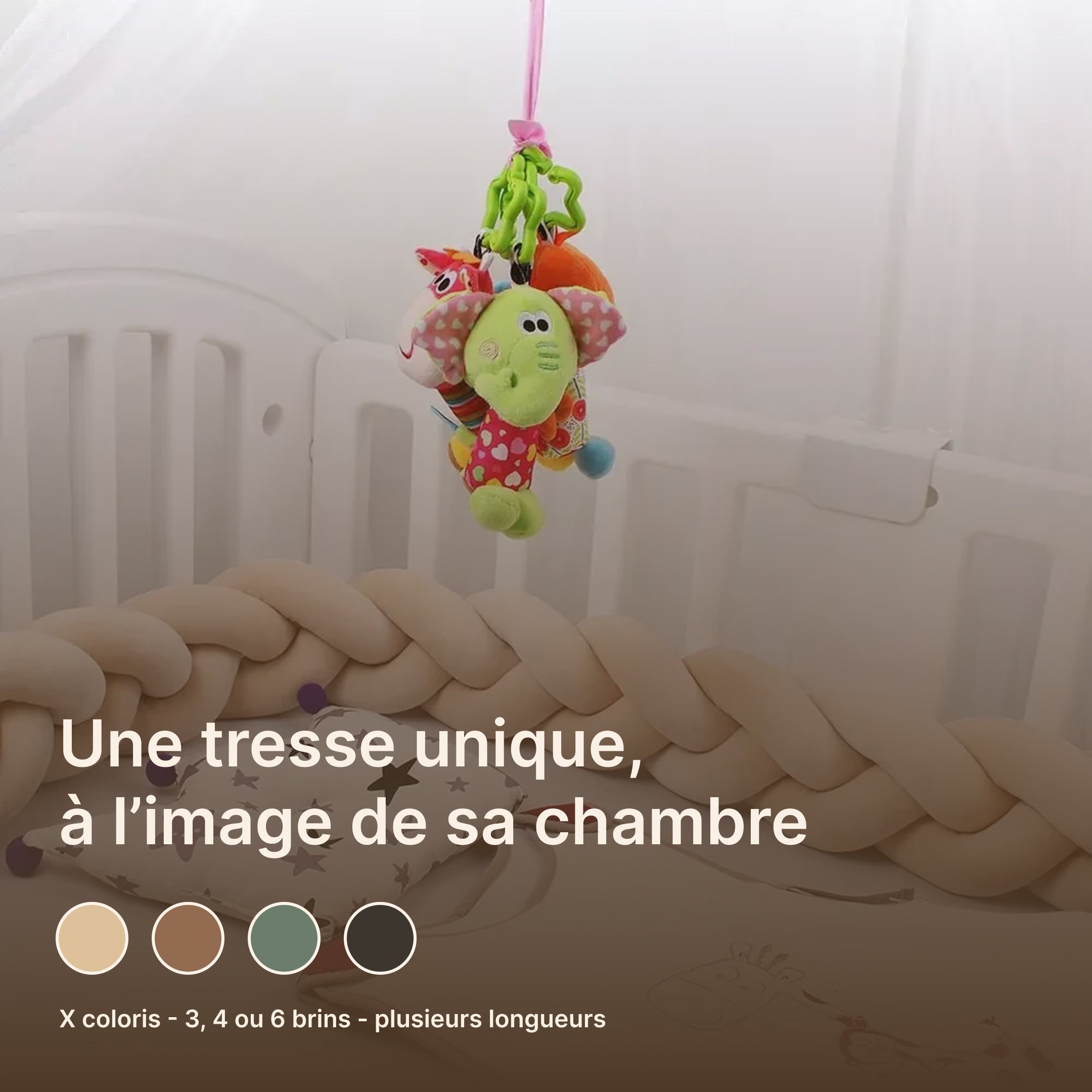 Tour de Lit Respirant Tressé