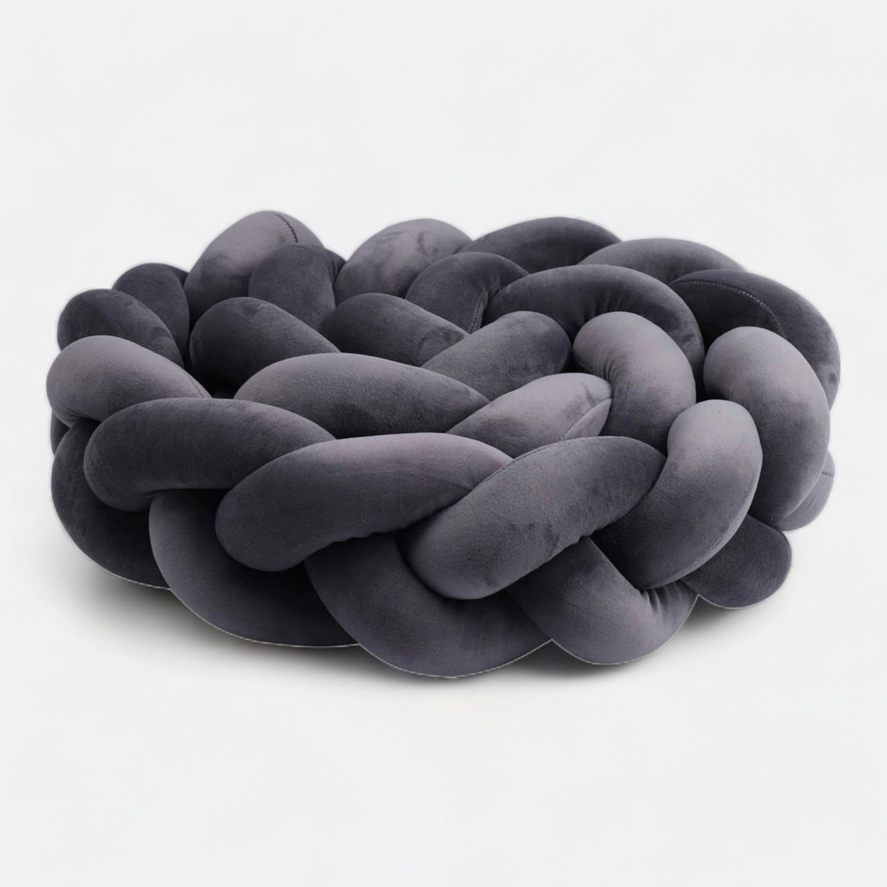 Tour de Lit Tressé Gris